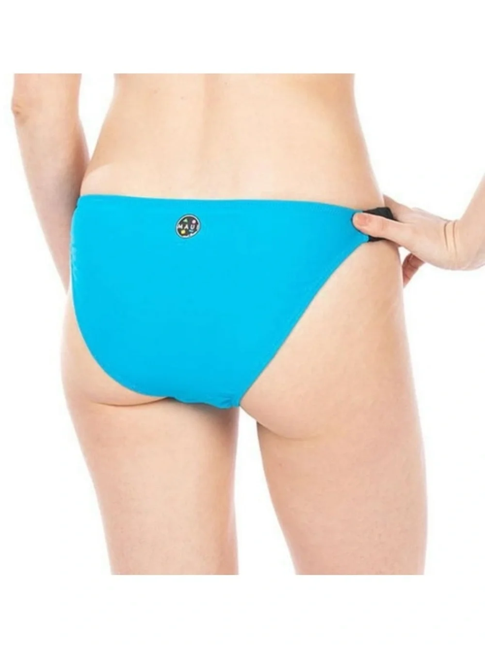 Maui and Sons Women’s Blue Swim Bottoms.  Size L